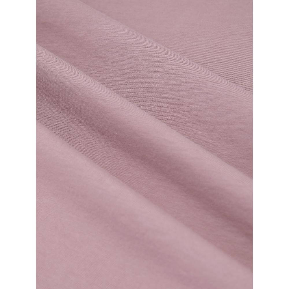 REISS Bless Marl Cotton Crew-Neck Tailored-Fit T-Shirt in Dusty Rose
